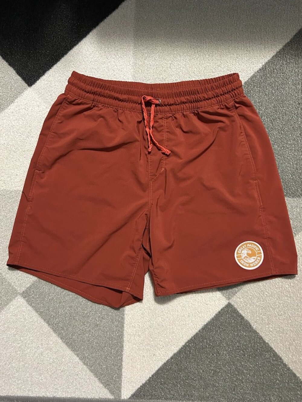 Patagonia Men's Hydropeak Volley Board Shorts Great Ironworks Patch Size S